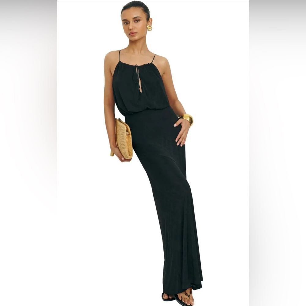 Reformation Lupe Knit Dress in Black. NWT. Size S